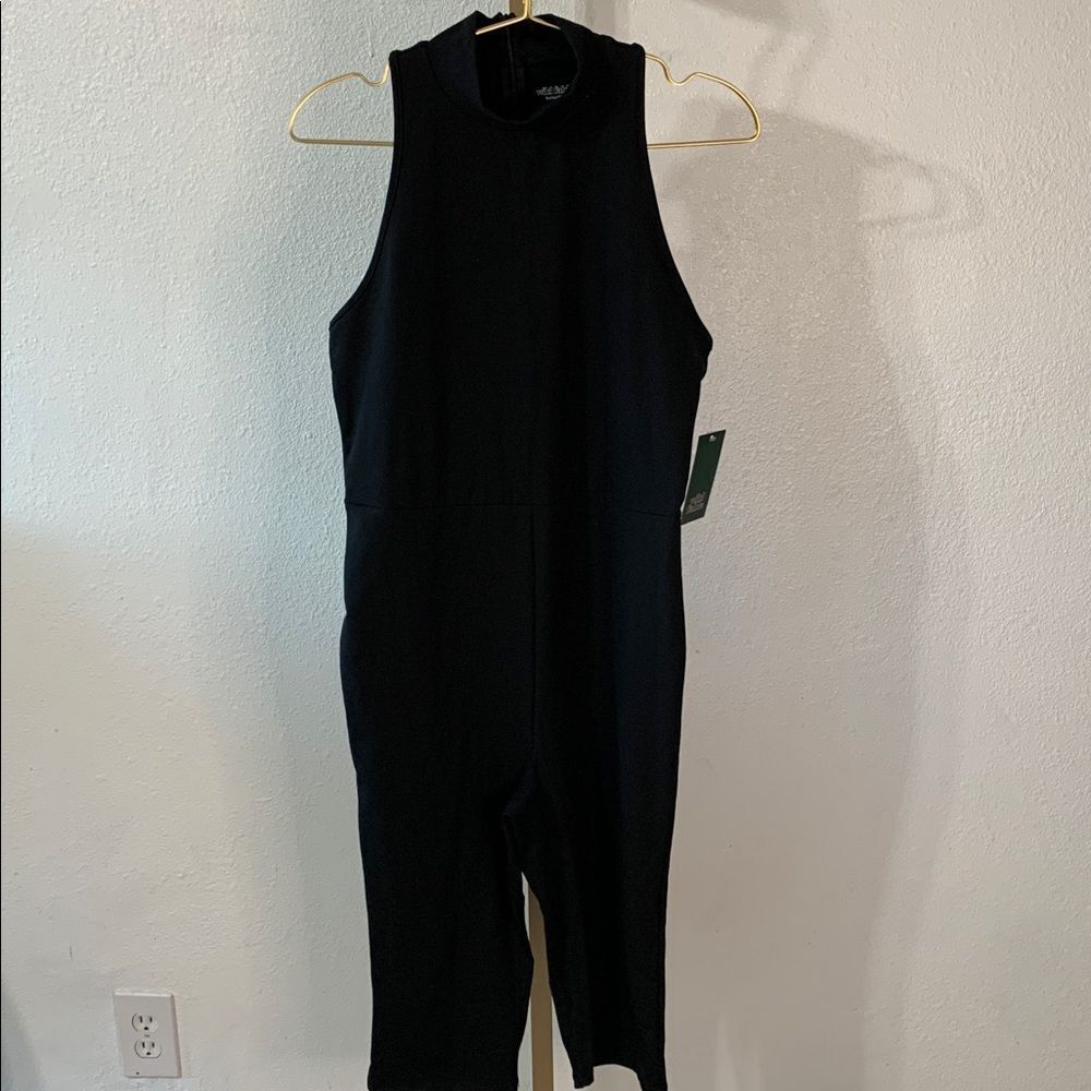 Wild Fable ButterBliss Sleeveless Mock Neck Jumpsuit- Large